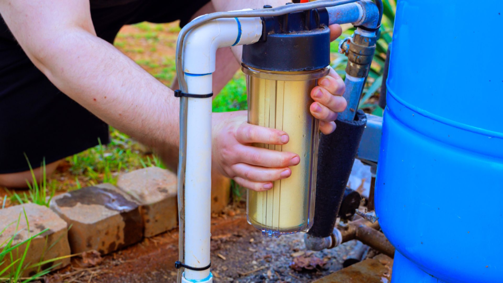 Water Filtration System Installation for settlement filter