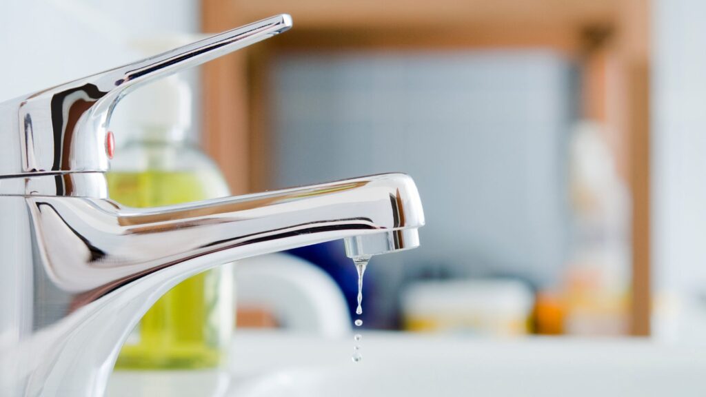 No Water to My House, faucet dripping