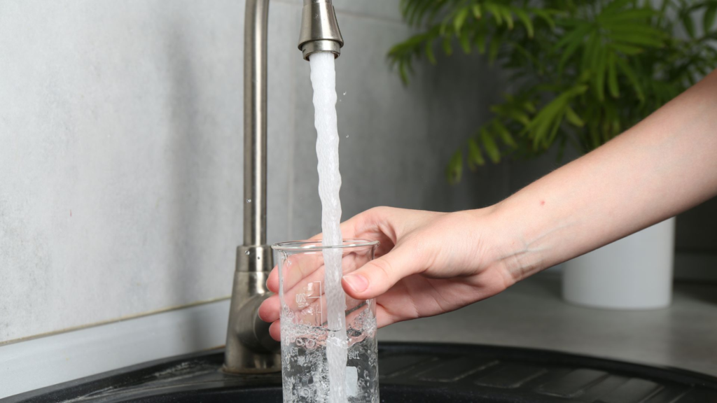 Water Testing running faucet