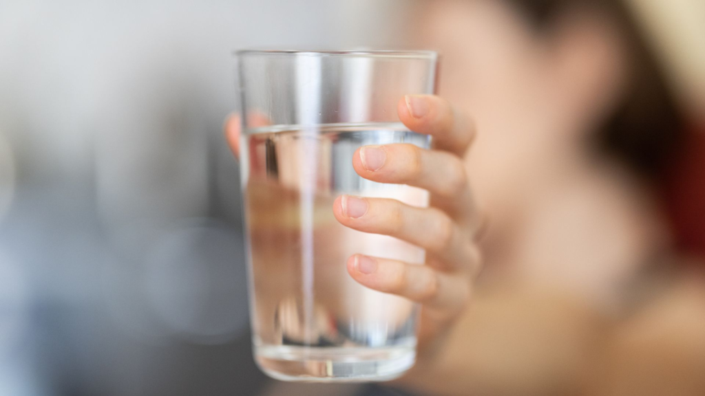 Water Testing cup of water