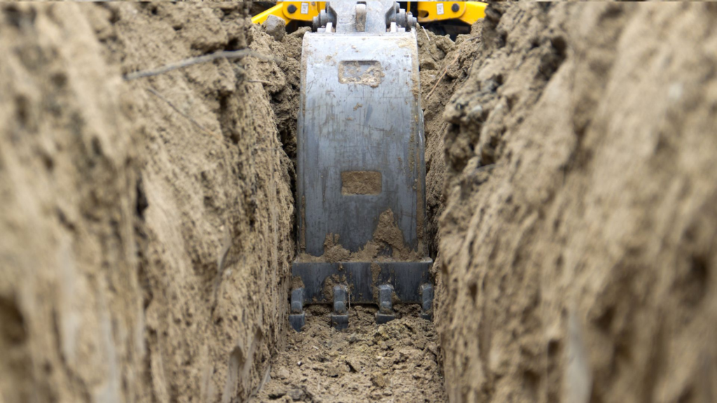Water/Sewer Line Replacements trench digging
